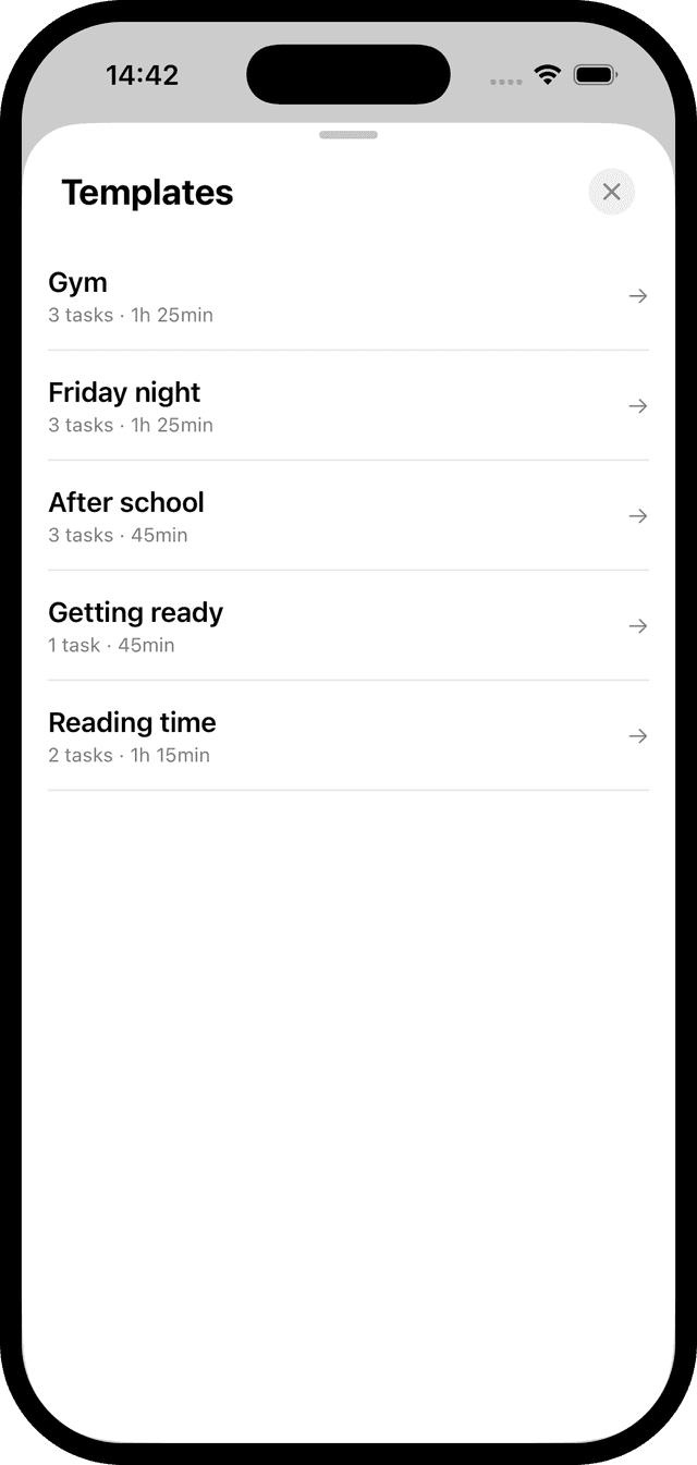 ovlt session or routine templates